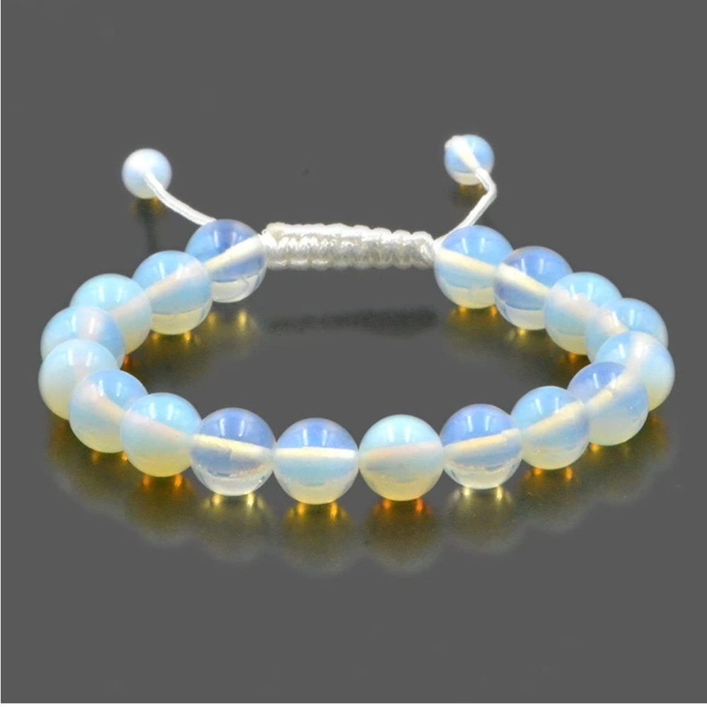 Opalite Natural Gemstone Adjustable Crystal Bracelet